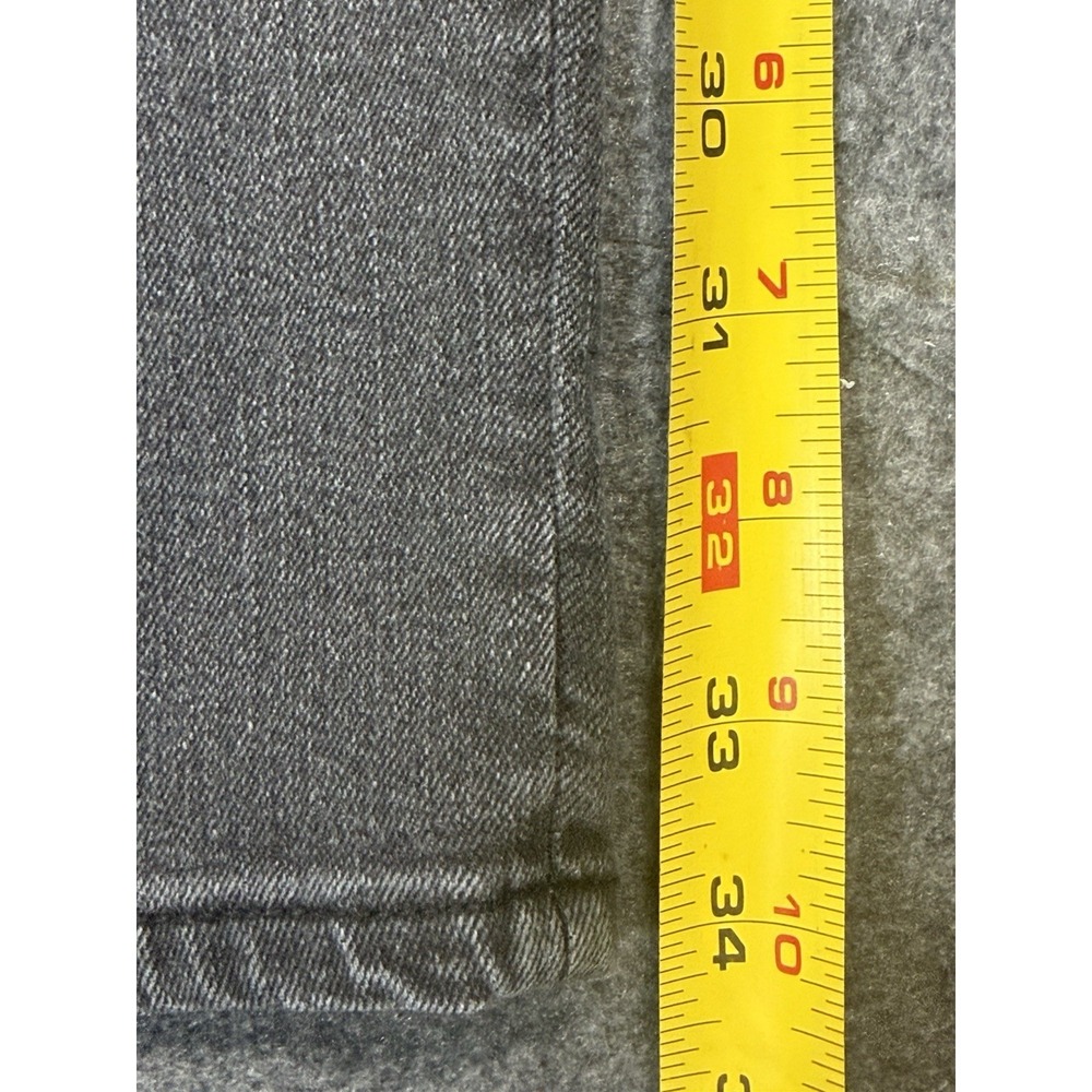LOGO by Lori Goldstein Patchwork Boyfriend Jeans Grey Size 16P - Picture 8 of 12